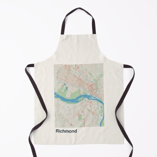 Artikelvorschau, Minimalistische Kartenkunst von Richmond entworfen und verkauft von MapsNerd.
