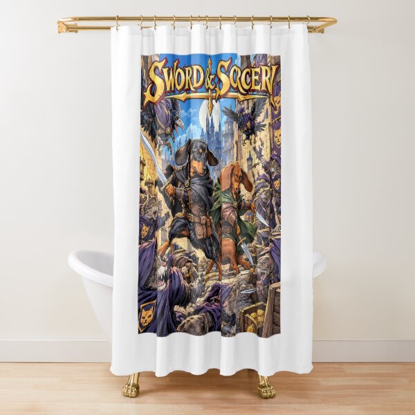 Item preview, Dachshund Sword & Sorcery designed and sold by AlexJester Store .