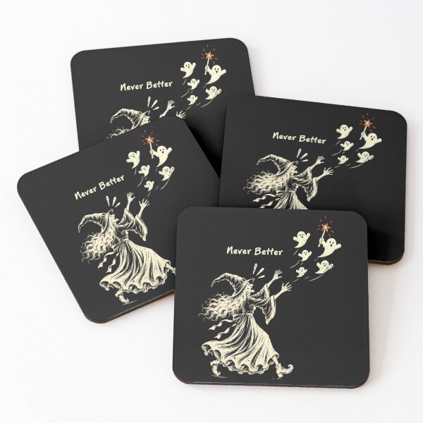 Item preview, Never Better Vintage Witch Funny Halloween Ghost Sarcastic Quote  designed and sold by Ortigzitoun.