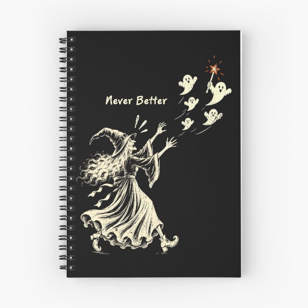 Item preview, Never Better Vintage Witch Funny Halloween Ghost Sarcastic Quote  designed and sold by Ortigzitoun.