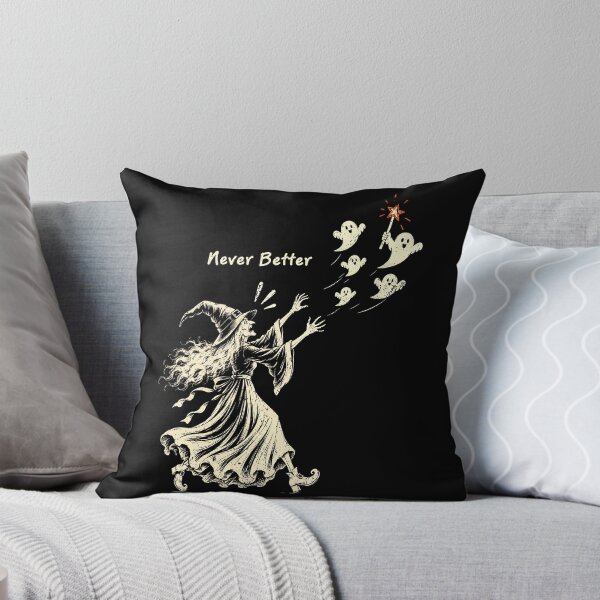 Item preview, Never Better Vintage Witch Funny Halloween Ghost Sarcastic Quote  designed and sold by Ortigzitoun.