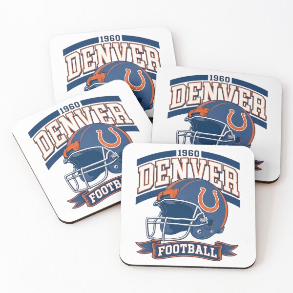 Artikelvorschau, Denver Football 1960 Helm Klassisches Marineblau Orange Retro NFL Fanbekleidung entworfen und verkauft von carlocurley.