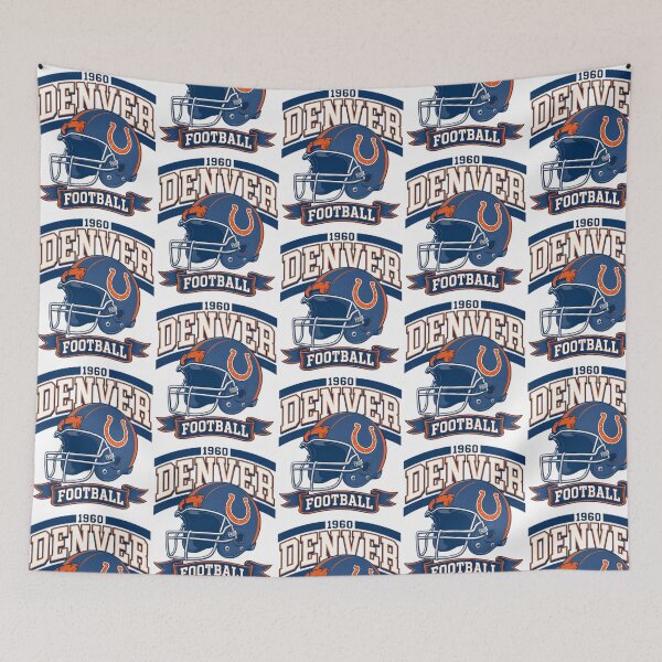 Item preview, Denver Football 1960 Helmet Classic Navy Orange Retro Nfl Fan Apparel designed and sold by carlocurley.