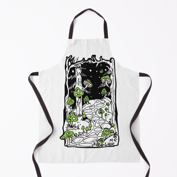 Item preview, Glowing Path Of Mushrooms Enchanted Green Mushroom Forest designed and sold by Lauraacox-Art.