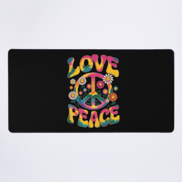 Item preview, Love Peace Tie Dye Hippie Flower Power designed and sold by Hommatewel.