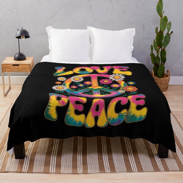 Item preview, Love Peace Tie Dye Hippie Flower Power designed and sold by Hommatewel.