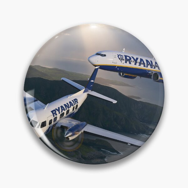 Item preview, Ryanair 737 And Turboprop Storm Skies Illustration designed and sold by Skyframe Aviation.