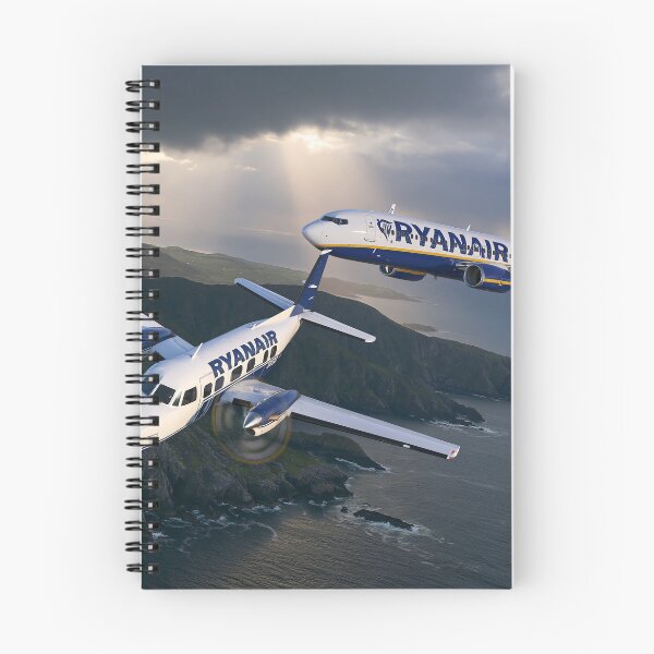 Item preview, Ryanair 737 And Turboprop Storm Skies Illustration designed and sold by Skyframe Aviation.