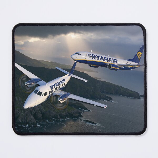 Item preview, Ryanair 737 And Turboprop Storm Skies Illustration designed and sold by Skyframe Aviation.
