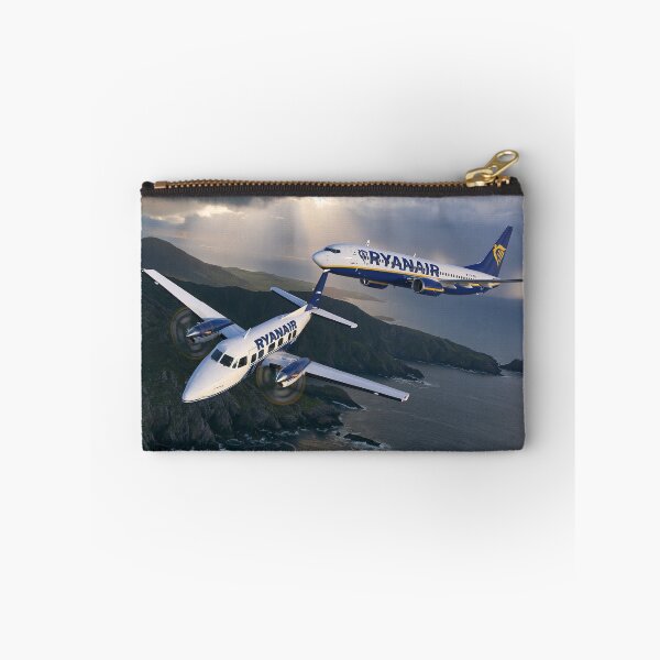 Item preview, Ryanair 737 And Turboprop Storm Skies Illustration designed and sold by Skyframe Aviation.