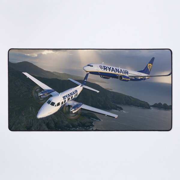 Item preview, Ryanair 737 And Turboprop Storm Skies Illustration designed and sold by Skyframe Aviation.