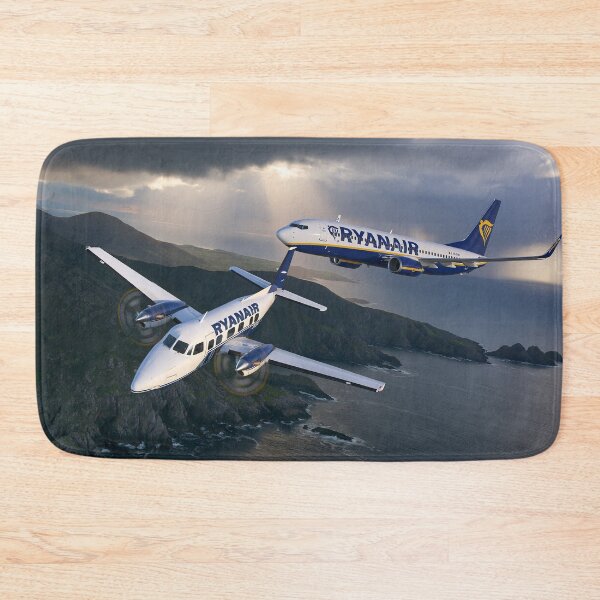 Item preview, Ryanair 737 And Turboprop Storm Skies Illustration designed and sold by Skyframe Aviation.