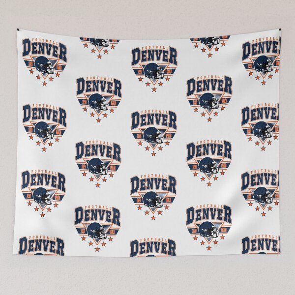 Item preview, Denver Football 1960 Helmet Stars Triangle Logo Navy Orange Nfl Fan Apparel designed and sold by carlocurley.