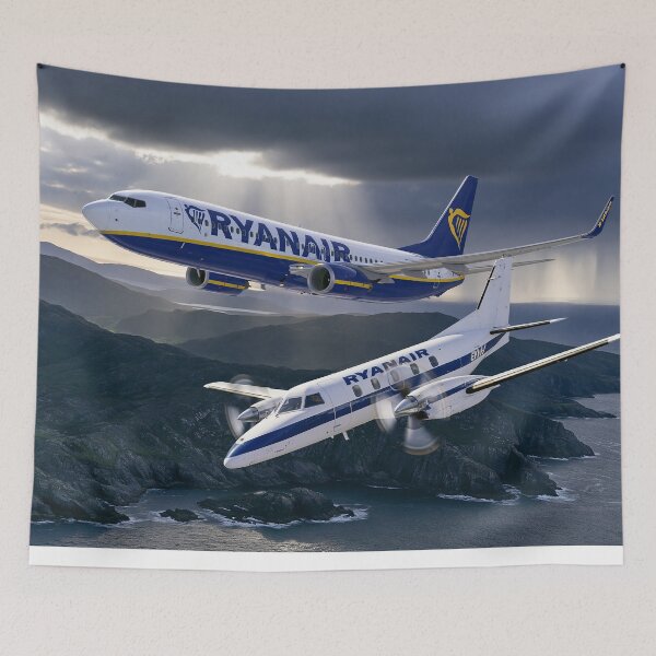 Item preview, Ryanair Generations Over Ireland Aviation Illustration designed and sold by Skyframe Aviation.