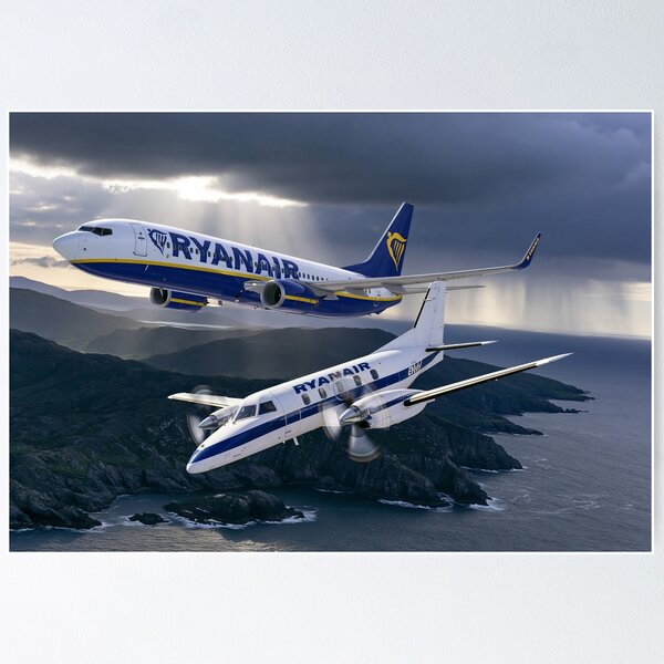 Item preview, Ryanair Generations Over Ireland Aviation Illustration designed and sold by Skyframe Aviation.
