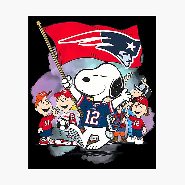 Aperçu de l'œuvre Match des New England Patriots avec Snoopy créée et vendue par SangaSTRW.