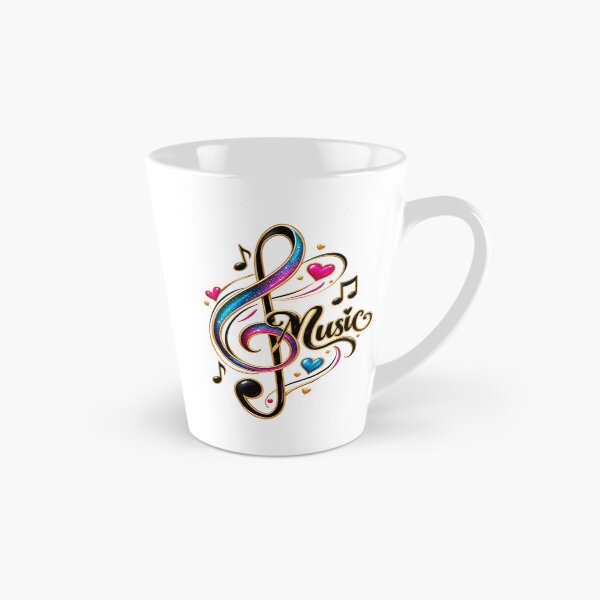Item preview, Colorful Music Clef Heart Graphic designed and sold by ShivCraftStudio.