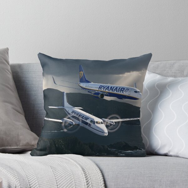 Artikelvorschau, Ryanair-Küstenformation – Luftfahrtillustration entworfen und verkauft von Skyframe Aviation.