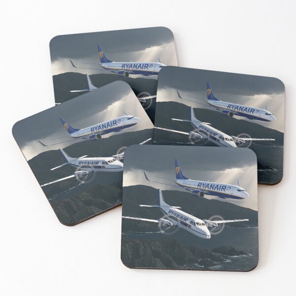 Item preview, Ryanair Coastal Formation Aviation Illustration designed and sold by Skyframe Aviation.