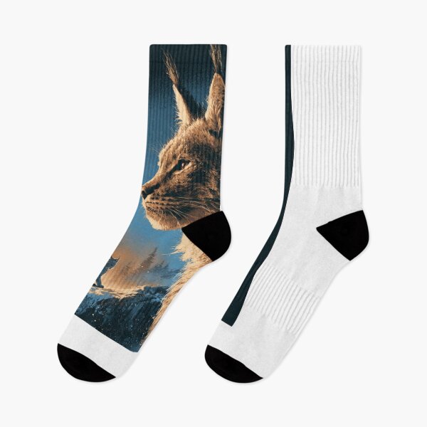 Item preview, Majestic Lynx Moon Winter Wildcat Feline Art designed and sold by NicolasGlowArt.