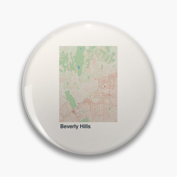 Item preview, Beverly Hills Minimalistic Map Art designed and sold by MapsNerd.