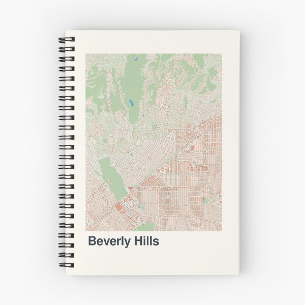 Item preview, Beverly Hills Minimalistic Map Art designed and sold by MapsNerd.