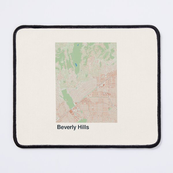 Item preview, Beverly Hills Minimalistic Map Art designed and sold by MapsNerd.
