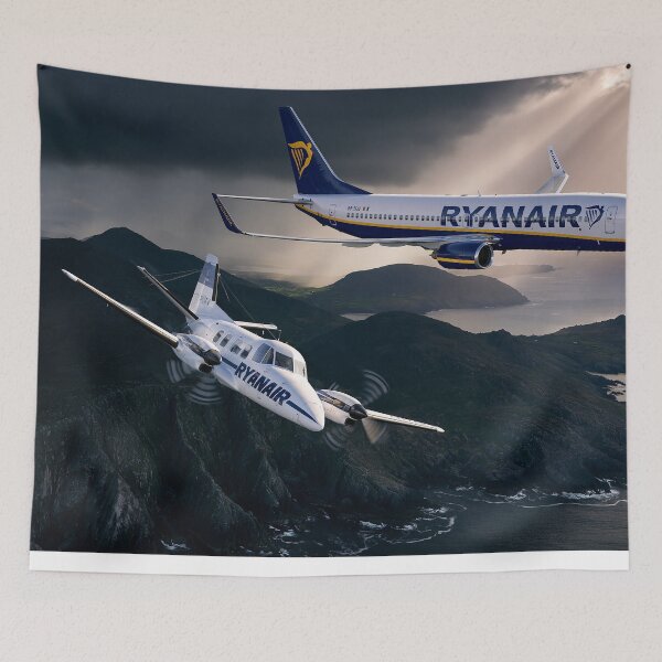 Item preview, Ryanair Wings Over The Atlantic Aviation Illustration designed and sold by Skyframe Aviation.