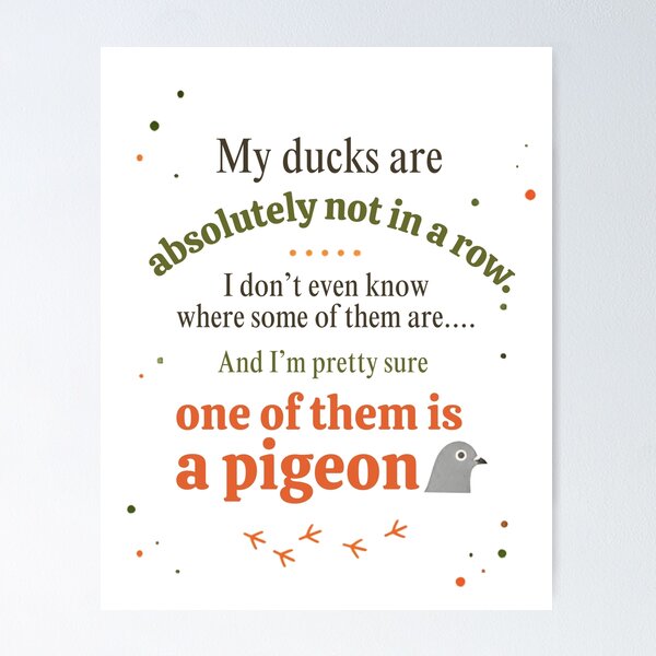 Artikelvorschau, Ducks In A Row entworfen und verkauft von LaughandLaugh.