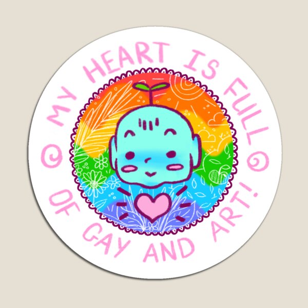 Item preview, My Heart Is Full of Gay and Art! designed and sold by janiris.