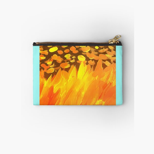 Item preview, Fiery Orange Forest Canopy Golden Foliage Painting designed and sold by CosmicStatic.