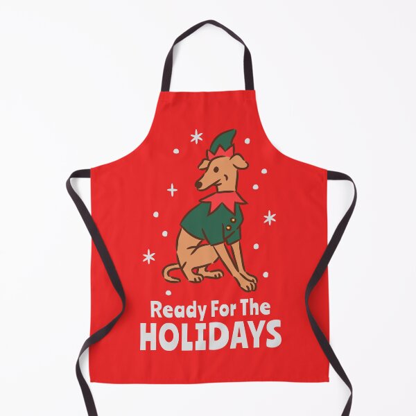 Item preview, Greyhound Dog wearing Cute Christmas Elf Costume designed and sold by monkik.
