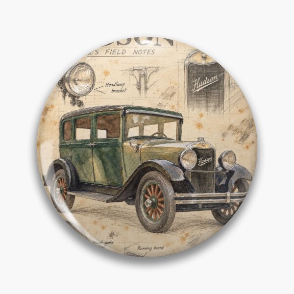 Item preview, Vintage Hudson – Mechanic’s Sketchbook Artwork designed and sold by Russell Thorne.