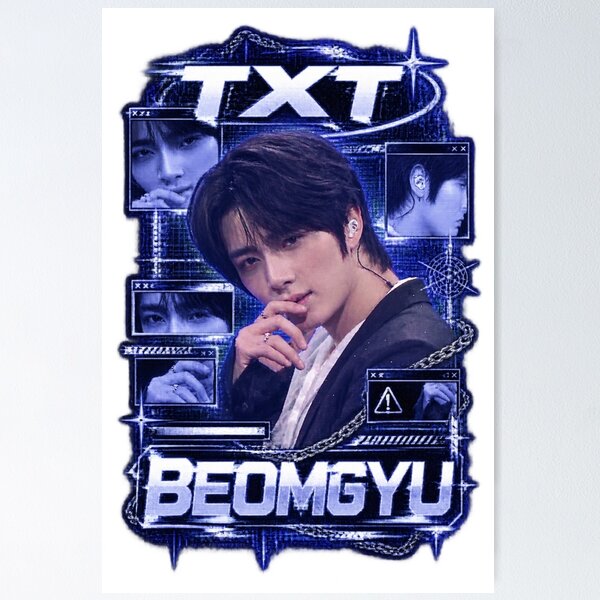 Item preview,  Neon Blue Street Graphic TXT Beomgyu Stage Visual designed and sold by Valeree Store.