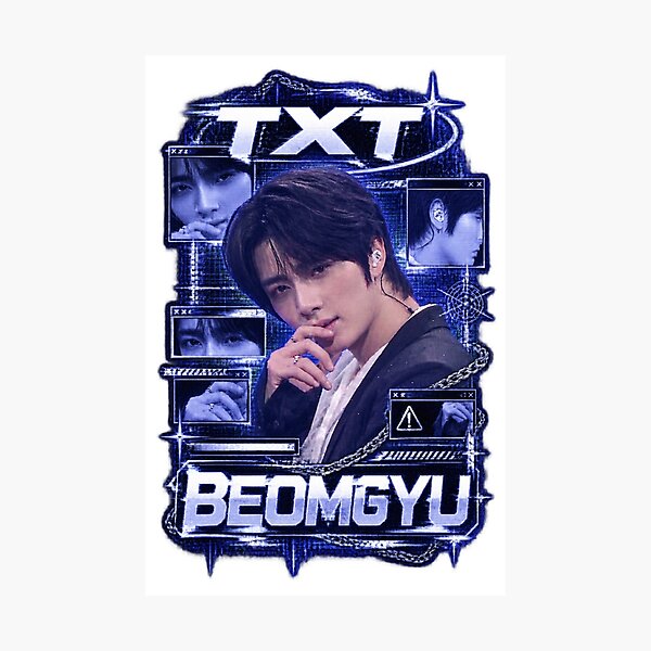 Item preview,  Neon Blue Street Graphic TXT Beomgyu Stage Visual designed and sold by Valeree Store.