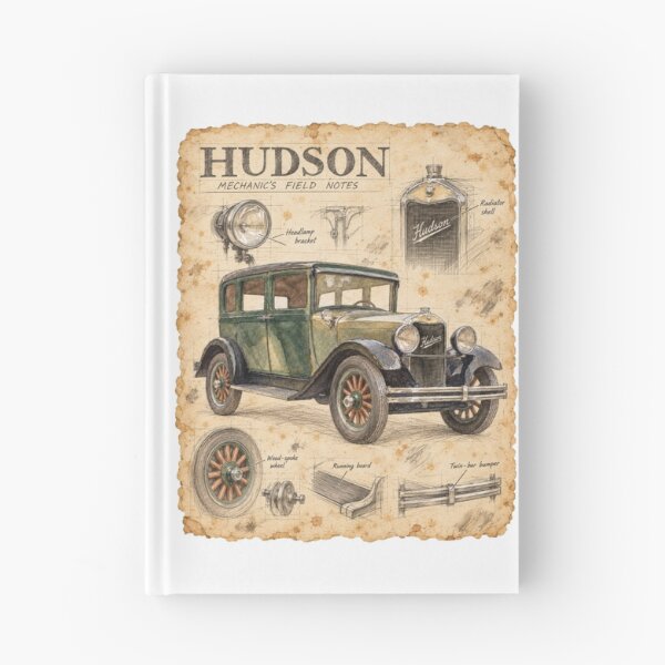 Item preview, Vintage Hudson – Mechanic’s Sketchbook Artwork designed and sold by Russell Thorne.