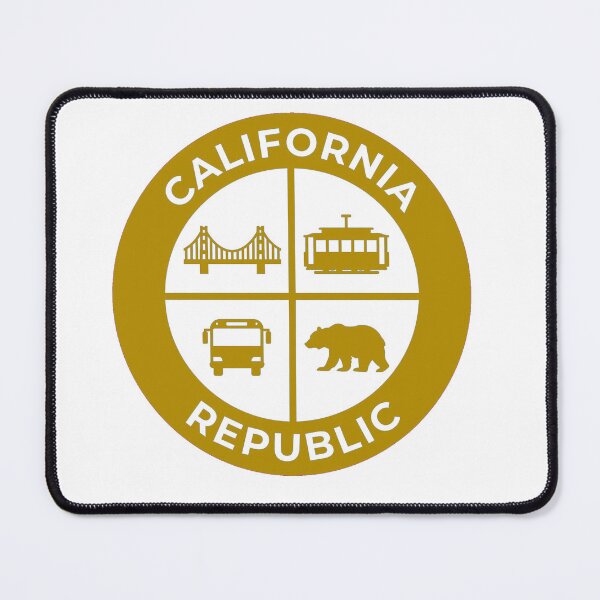 Item preview, California Republic - Thick Line Badge - White Interior - San Francisco designed and sold by CozyandBright91.