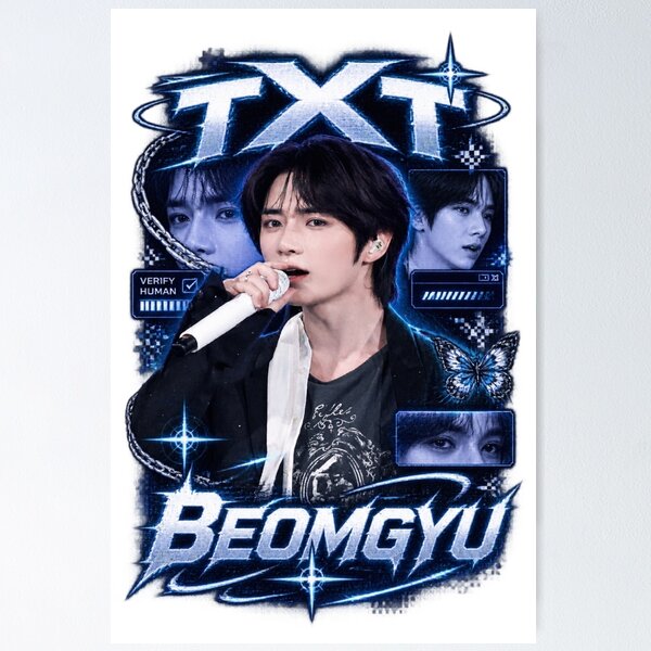 Item preview, Y2K Glitch Typography TXT Beomgyu Live Concert Visual designed and sold by Valeree Store.