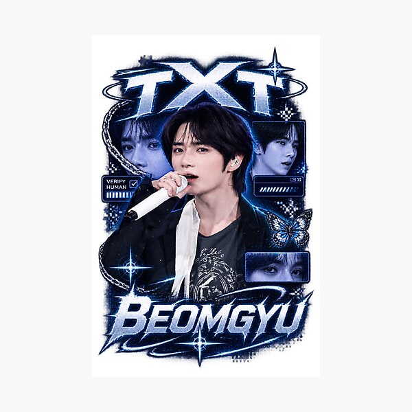 Item preview, Y2K Glitch Typography TXT Beomgyu Live Concert Visual designed and sold by Valeree Store.