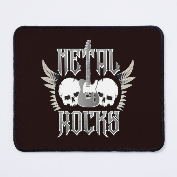Item preview, Metal Rocks Skulls Wings Guitar Emblem designed and sold by TorreyMichael.