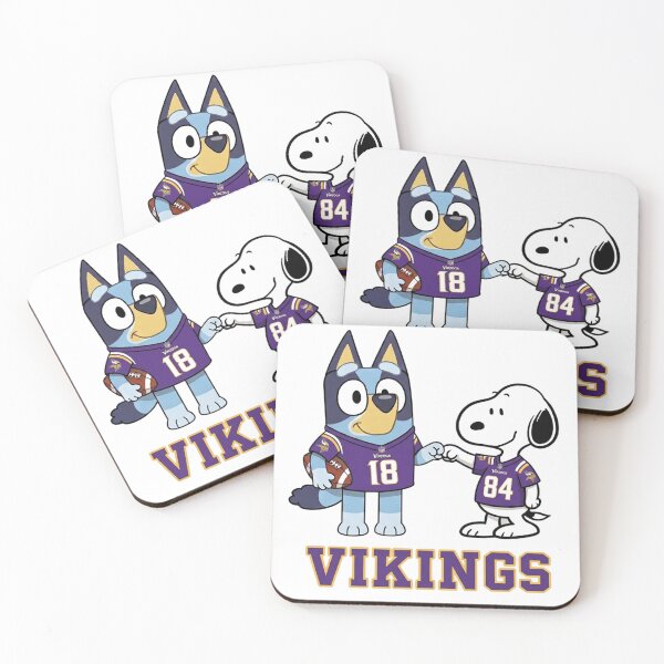 Item preview, Bluey And Snoopy Minnesota Football Buddies designed and sold by DamianRoy88.