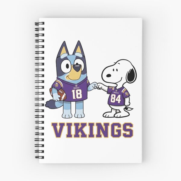 Item preview, Bluey And Snoopy Minnesota Football Buddies designed and sold by DamianRoy88.
