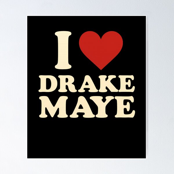 Item preview, I Love Drake Maye T-Shirt  Bold Heart Graphic  Funny Minimalist Love Tee designed and sold by ParadiM-eadors-.