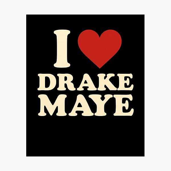 Item preview, I Love Drake Maye T-Shirt Bold Heart Graphic Funny Minimalist Love Tee designed and sold by ParadiM-eadors-.