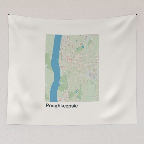 Item preview, Poughkeepsie Minimalistic Map Art designed and sold by MapsNerd.
