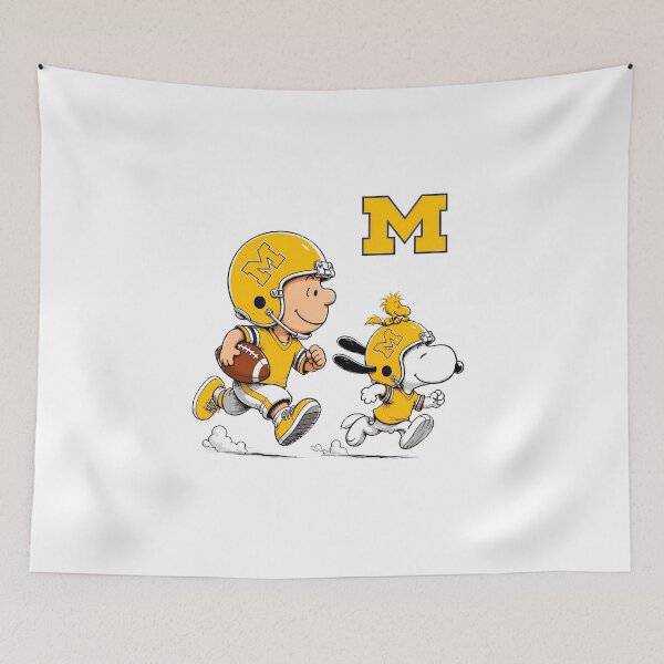 Item preview, Charlie Brown Snoopy Michigan Wolverines Football designed and sold by Gointhehosesh.