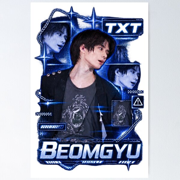 Item preview, Cyberpunk Glitch Frame TXT Beomgyu Live Arena Stage designed and sold by Valeree Store.