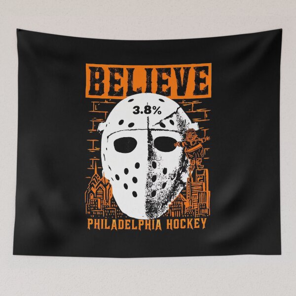 Item preview, Believe Philadelphia Hockey 3.8% Mask City Retro designed and sold by RicharVanTassel.