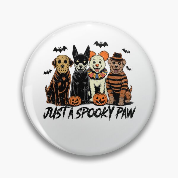 Item preview, Just A Spooky Paw Funny Halloween Dogs  designed and sold by elongatedjazz.