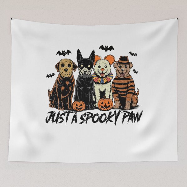 Item preview, Just A Spooky Paw Funny Halloween Dogs  designed and sold by elongatedjazz.